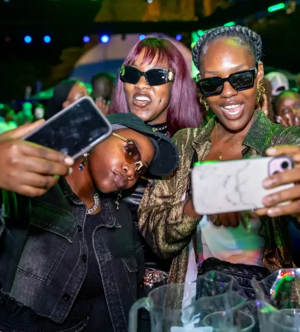Revellers have fun at the event