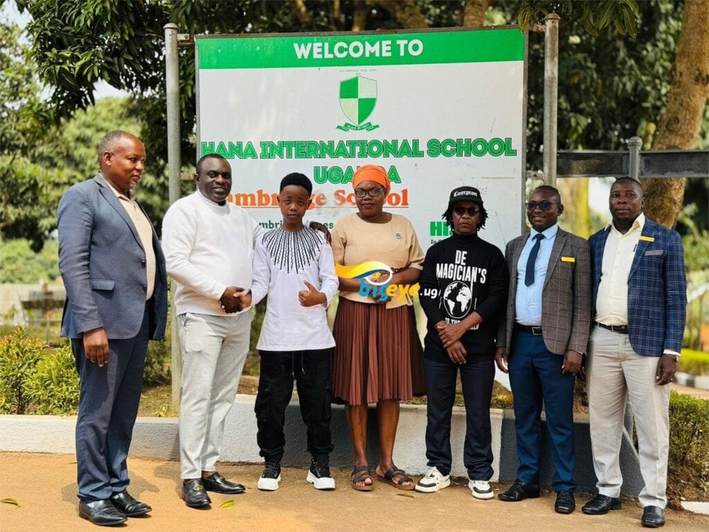 Fresh Kid has received a bursary from Hana Mixed School. (Photo by Big Eye UG)