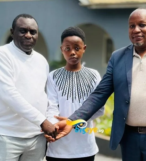 Fresh Kid has received a bursary from Hana Mixed School. (Photo by Big Eye UG)