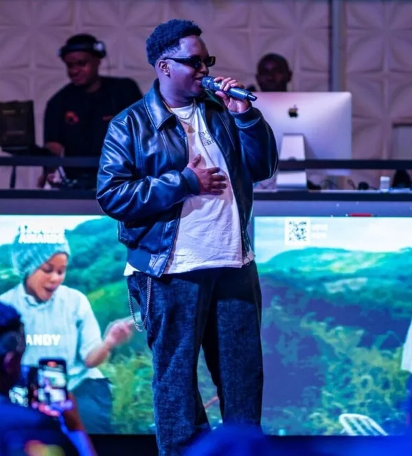 Joshua Baraka at the Trace Awards Tour Uganda.