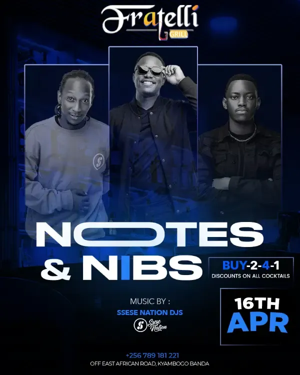 Notes & Nibs Kampala: Thursday Vibes at Fratelli Bar & Grill