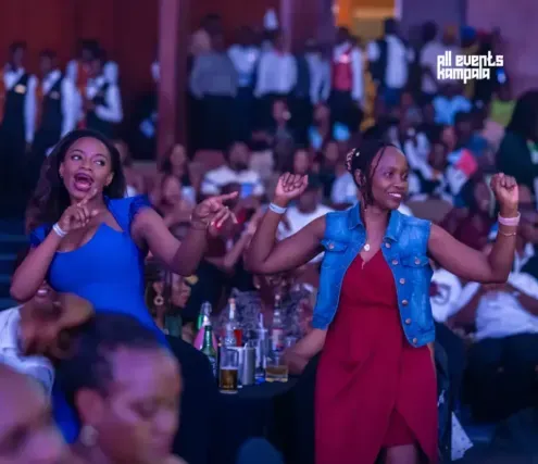 Revellers at the Champions Ball Kampala City Festival