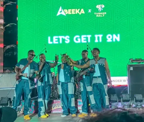Abeeka Band Toasting to their wonderful journey