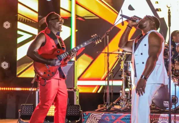 Abeek band performing live at their concert