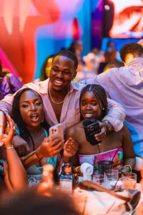 Revellers enjoys a great Sunday evening in Kampala