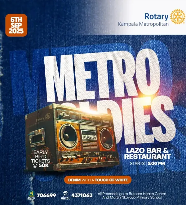Metro Oldies Fundraiser: Dance for a Cause with Rotary Club of Kampala Metropolitan