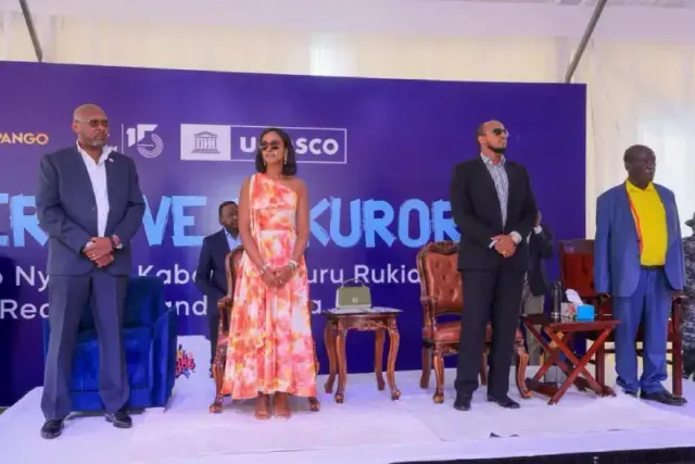 Omukama Oyo and Princess Komuntale at Reach A Hand Uganda