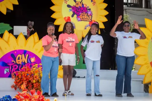 Revellers at the event