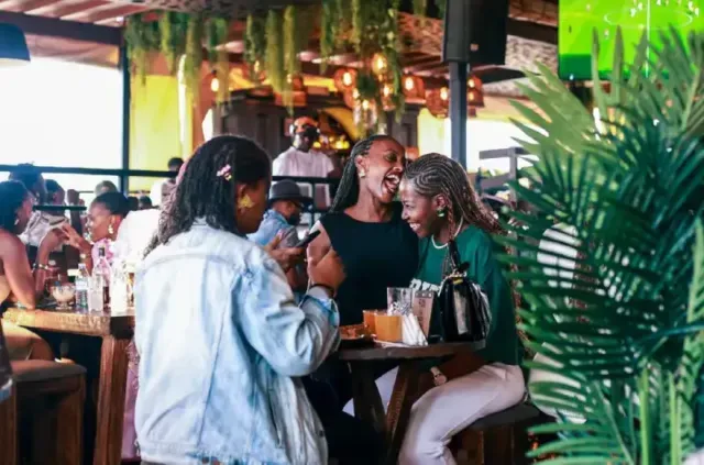 Revellers at the Dim The Lights Cafe Naalya