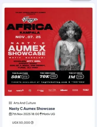 Nasty C live in Kampala