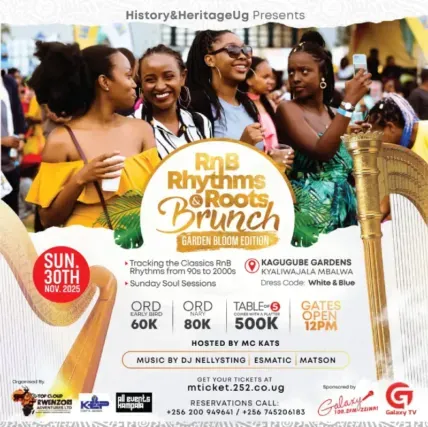 RnB Rhythms & Roots Brunch Kampala's weekend events