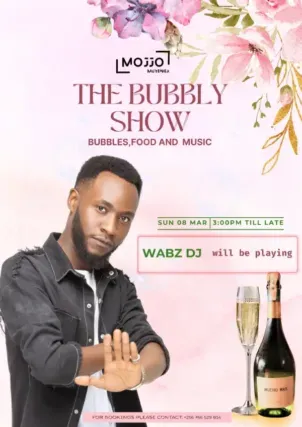 Wabz DJ will play at The Bubbly Show at Mojjo