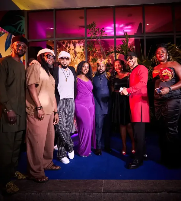 African creatives pose for a picture during last year’s iKON Activate in Lagos, Nigeria - including music video director & filmmaker Clarence A. Peters, actors Ramsey Nouah & Majid Michel, Miss Uganda’s Brenda Nanyonjo & iKON Awards 2026 Founder Humphrey Nabimanya