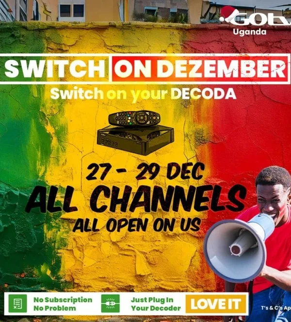 Switch on December and enjoy all channels on DSTV and GOTV at no cost.
